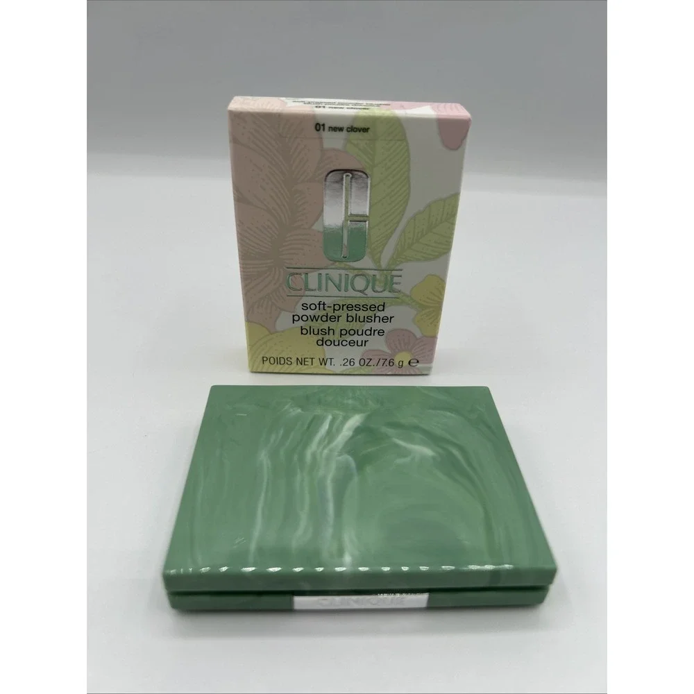 Clinique Soft Pressed Powder Blusher 01 New Clover .26oz Blush NEW